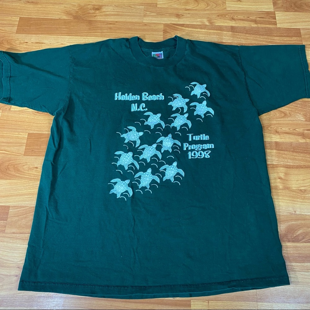 Vintage “1998” Turtle 🐢 Foundation T-Shirt Front & Back Graphic North‎ Carolina